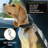 Carmotion Autós póráz állatoknak, biztonsági övbe csatlakoztatható CM86168