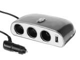 Carmotion Szivargyújtó elosztó 3-as +usb (X5144)
