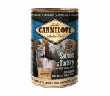 Carnilove Adult Salmon & Turkey Can-  Lazac és Pulyka Hússal Konzerv 400g