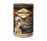 Carnilove Adult Venison & Reindeer Can-  Vad és Rénszarvas Hússal Konzerv 400gr