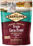 CarniLove Fresh Adult Cat Sterilised ponttyal és pisztránggal 400 g