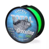 Carp'R'Us Total Crossline Cast távdobó zsinór 0,28mm, 1200m, 5,5kg, 12lb monofil zsinór (CRU960021)