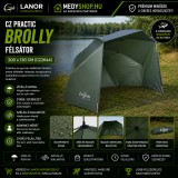 CarpZoom CZ Practic brolly félsátor 200x130 cm (CZ2644)