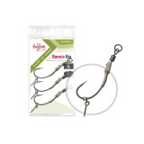 CarpZoom CZ Ronnie Rig bojlis végszerelék, #4, 3 db (CZ0328)