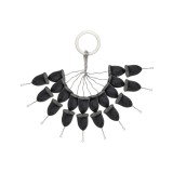 CarpZoom Predator Z Catzoom kúpos gumi stopper - fekete (8x10 mm, 20 db)