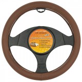 CARSADDLES Műbőr kormányvédő - barna - 37-39cm