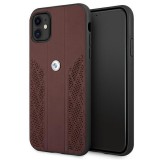 case BMW BMHCN61RSPPR iPhone 11 6,1" / Xr czerwony/red hardcase Leather Curve Perforate