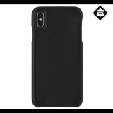 CASE-MATE BARELY THERE műanyag telefonvédő (ultravékony, valódi bőr hátlap) FEKETE [Apple iPhone XS Max 6.5] (CM037858)