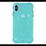 CASE-MATE SHEER szilikon telefonvédő (közepesen ütésálló, légpárnás keret, csillámporos) VILÁGOSKÉK [Apple iPhone XS Max 6.5] (CM037986)