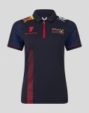 Castore Red Bull Racing galléros póló, Max Verstappen, női, kék, 2023
