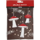 CCHOBBY Mini karácsonyi kreatív szett, gombák