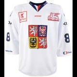 CCM Válogatott szurkolói mez, reklámos, fehér, Pastrňák, felnőtt, L (1700000131207)