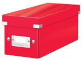 Cd-doboz, leitz "click&store", piros 60410026