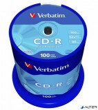 CD-R lemez, 700MB, 52x, 100 db, hengeren, VERBATIM &#039;DataLife&#039;