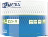 CD-R lemez, 700MB, 52x, 50 db, zsugor csomagolás, MYMEDIA (by VERBATIM)