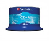 CD-R lemez, 700MB, 52x, hengeren, VERBATIM "DataLife" CDV7052B50DL