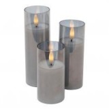 Cds3 Led-Es Gyertya Szett Üvegben