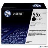 CE255X Lézertoner LaserJet P3015 nyomtatóhoz, HP 55X, fekete, 12,5k