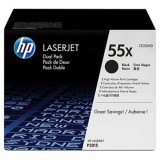 CE255XD Lézertoner LaserJet P3015 nyomtatóhoz, HP fekete, 2*12,5k (eredeti)