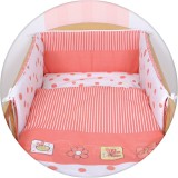 Ceba Baby Ceba ágynemű huzat rácsvédővel 100x135 + 60x40 cm - peas lux