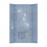 Ceba Baby Ceba pelenkázó lap puha 2 oldalú 50x70cm Denim style shabby kék