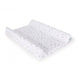Ceba Baby Ceba pelenkázólap huzat pamut (50x70-80) 2db/csomag sötétszürke pink csillagos