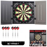 Cél darts tábla szekrényben darts-szal