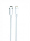 Cellect Adatkábel Type-C to Lightning 1m/3A, Fehér