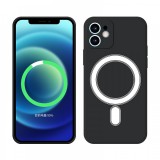 Cellect Apple iPhone 13 Pro Max fekete mágneses szilikon tok