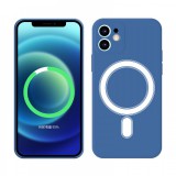 Cellect Apple iPhone 14 Plus kék mágneses szilikon tok