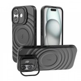 Cellect, Apple Iphone 16, Fekete, Mágneses, Ütésálló, Mobiltelefon tok