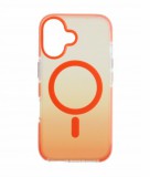 Cellect, Apple Iphone 16, Narancs-Átlátszó, Mágneses, Mobiltelefon tok