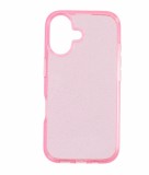 Cellect, Apple Iphone 16, Pink, Csillámos Szilikon, Mobiltelefon tok