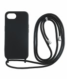 Cellect, Apple Iphone 16e, TPU+PC, Fekete, Mobiltelefon tok, Zsinórral