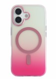 Cellect Apple iPhone 17 mágneses tok, Pink-átlátszó