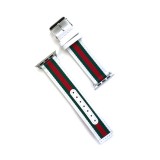 Cellect Apple watch 38 mm fehér-kék-piros szövet óraszíj