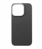 Cellect Aramid mágneses karbon tok, Iphone 16 Pro, Fekete