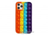 Cellect buborékos gumi/szilikon tok iPhone 13 készülékhez, narancssárga/sárga