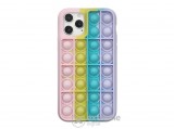 Cellect buborékos gumi/szilikon tok iPhone 13 mini készülékhez, púder/sárga