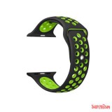 CELLECT Fitbit Blaze szilikon óraszíj, Fekete-Zöld CEL-STRAP-BLAZE-BKG