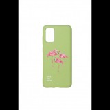 Cellect GoGreen Samsung S20 Plus környezetbarát tok zöld, flamingó (CEL-GREEN-SAM20PGFL) (CEL-GREEN-SAM20PGFL)