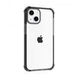 Cellect iPhone 14, Fekete-Átlátszó, Ütésálló, Szilikon, Mobiltelefon tok