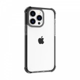 Cellect, iPhone 15 Pro, Ütésálló, Fekete, Szilikon, Mobiltelefon tok