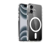 Cellect iPhone 16 Plus mágneses szilikon tok, Átlátsz.