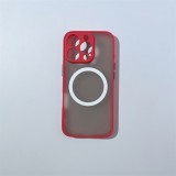 Cellect iPhone 16 Pro, Mágneses, Műanyag, Piros-fekete, Mobiltelefon tok