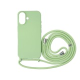 Cellect, iPhone 16,  TPU+PC, Nyakba akasztható, Zöld, Mobiltelefon tok
