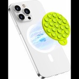 Cellect Mágneses tapadókorong mobiltelefonhoz, Neonsárga (CEL-MAG-SUCCUP-NE)