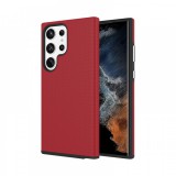 Cellect Samsung Galaxy S23 Ultra TPU+PC piros ütésálló tok