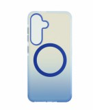 Cellect, Samsung Galaxy S25,  Kék-Átlátszó, Mágneses, Mobiltelefon tok