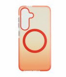 Cellect, Samsung Galaxy S25, Narancs-Átlátszó, Mágneses, Mobiltelefon tok